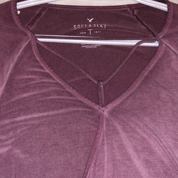 Long Sleeve Cross Over Top - Picture 2 of 2